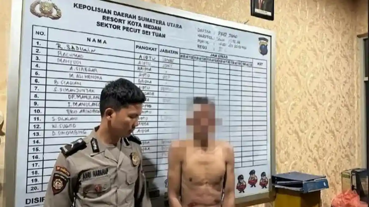 Pria Kepergok saat Mau Mencuri di Medan Tembung, Nyaris Babak Belur Dihajar Warga