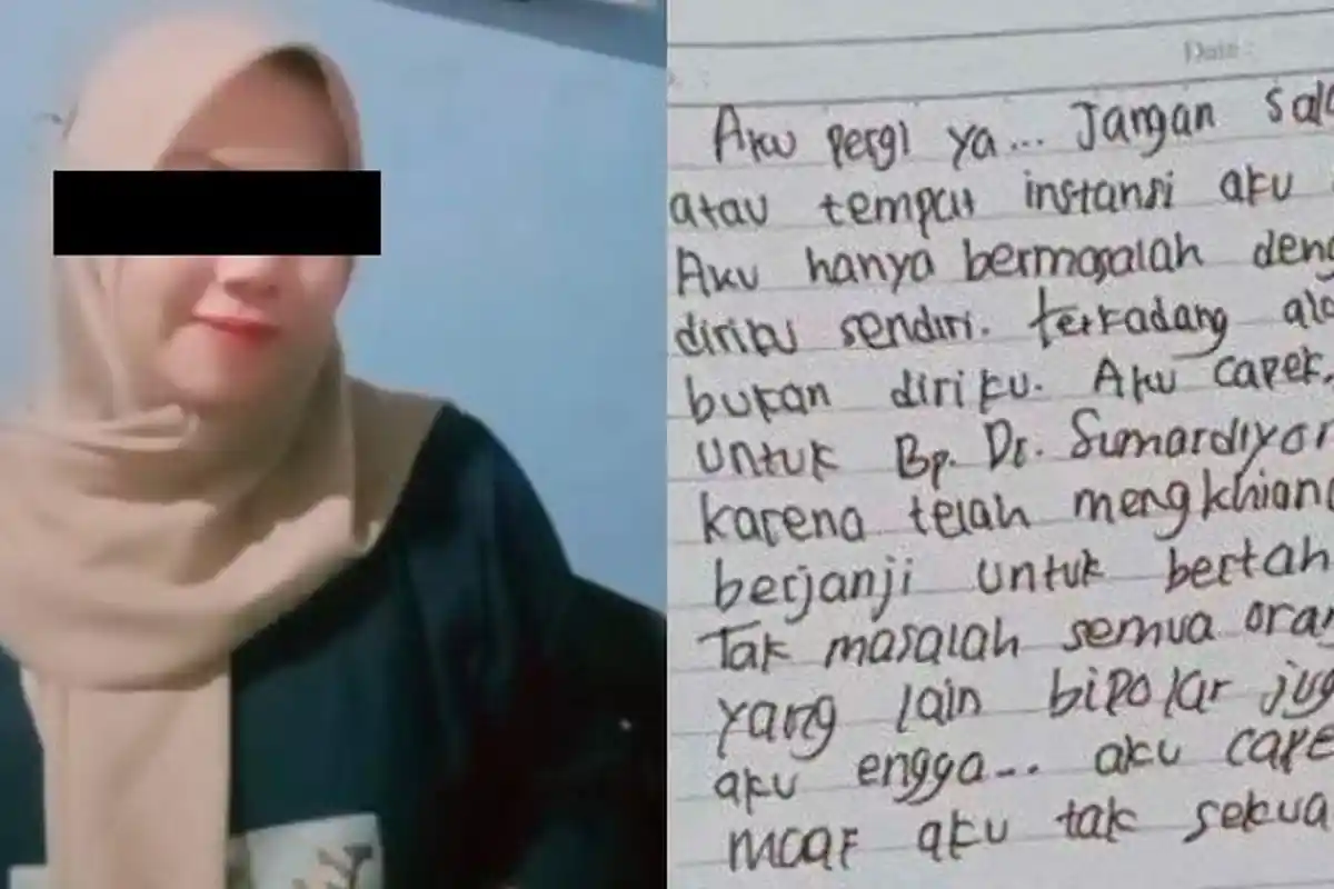 SURAT Terakhir Devita Sari Sebelum Loncat dari Jembatan, Ada Nama Dosennya Ditulis: Aku Pergi Ya