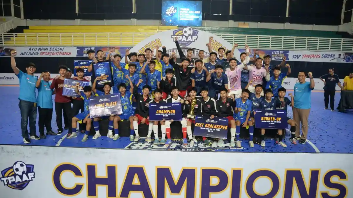 SMK Semen Gresik Juara Tribun Putih Abu-Abu Futsal 2026, Siap Melaju ke Tingkat Nasional