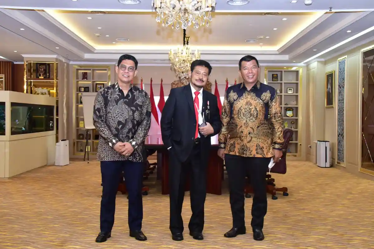 Bahas Potensi Pertanian Bulukumba, Andi Utta-Edy Manaf Temui Mentan SYL