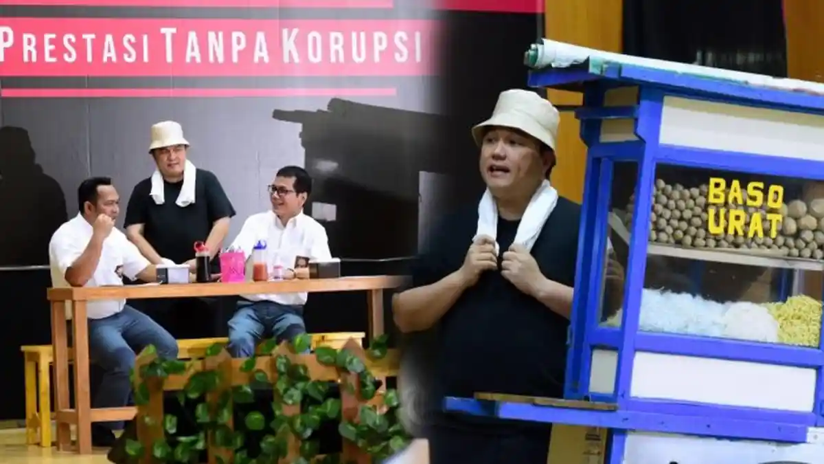 Peringati Hari Antikorupsi Sedunia, Erick Thohir Main Drama Jadi Tukang Bakso, Sindir Dirut Garuda