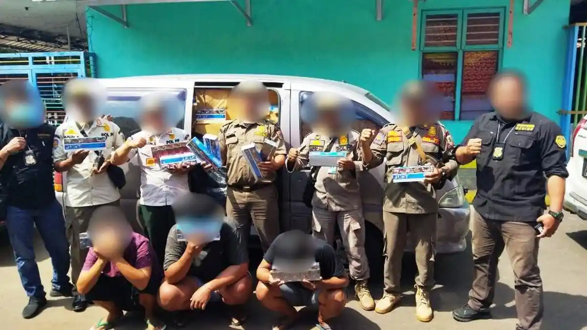 Satpol PP Batang Gagalkan Penyelundupan 602 Ribu Rokok Ilegal