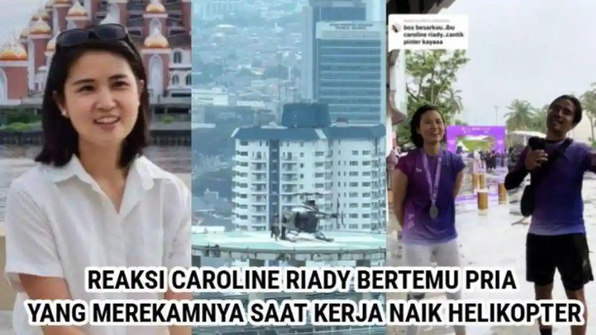 Reaksi Caroline Riady CEO Siloam Saat Bertemu Pria yang Merekamnya Kerja Naik Helikopter Viral