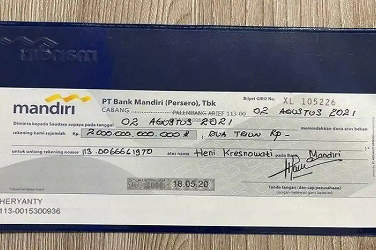 Bilyet Giro Rp 2 Triliun Anak Akidi Tio Ternyata Bodong, PPATK akan Lapor ke Kapolri