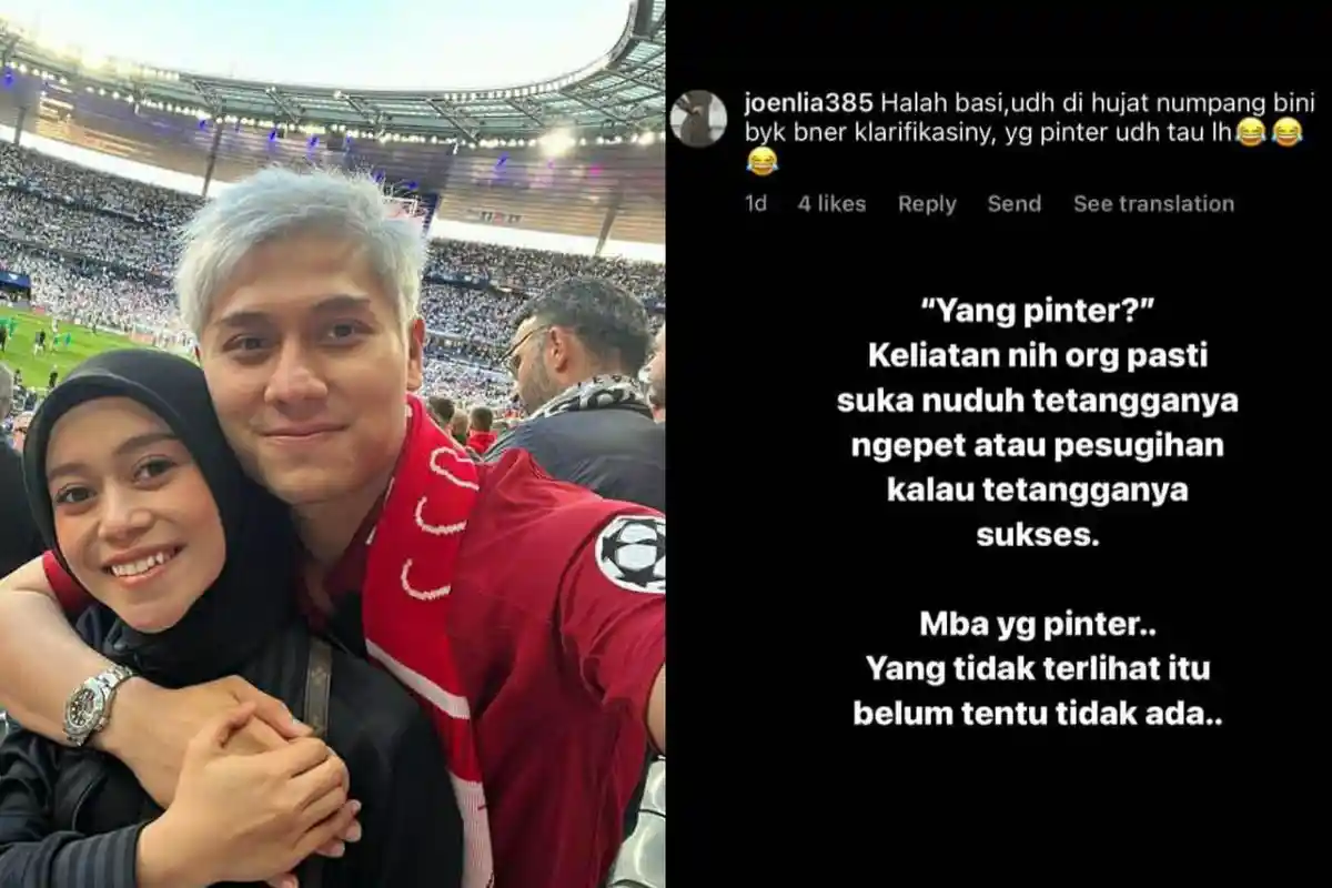 Tak Mau Disebut Numpang Hidup dengan Lesti Kejora, Rizky Billar Beri Klarifikasi Lewat IG Story