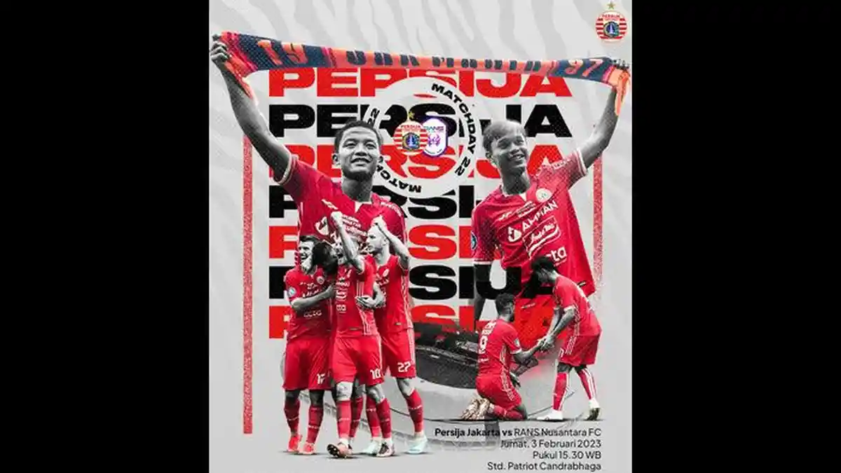 Live Streaming Persija vs RANS Nusantara, 3 Poin Penting Bagi Macan Kemayoran