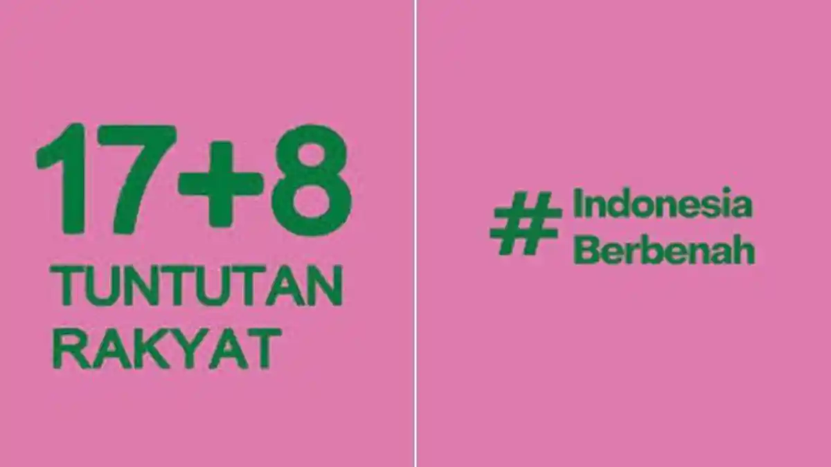 Update Terbaru List 17+8 Tuntutan Rakyat yang Masih Selective Blindness Hingga Hari Ini 