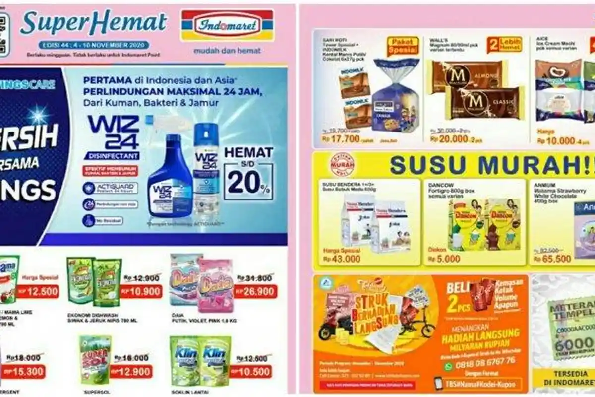 KATALOG Promo JSM Indomaret 6-8 November 2020, Diskon Minyak Goreng, Susu Hingga Beras, Hanya 3 Hari