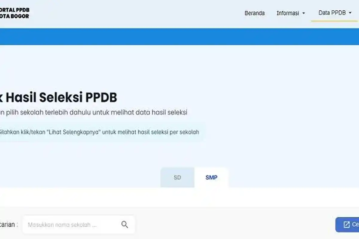 Kapan Pengumuman PPDB SMP Kota Bogor 2023 Jalur Zonasi? Ini Jadwalnya