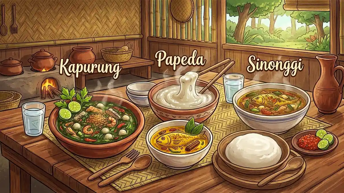 Mengenal Perbedaan Olahan Sagu: Kapurung, Papeda dan Sinonggi