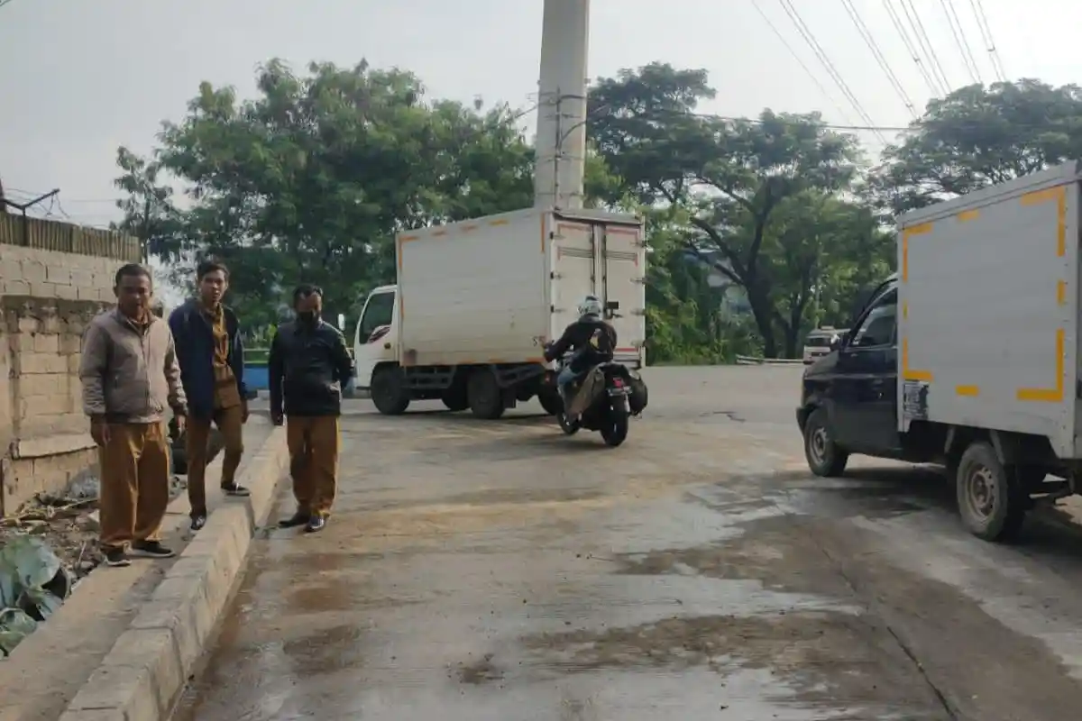 Perbaikan Jalan Sangego Tangerang yang Amblas Sedalam 4 Meter Telah Rampung