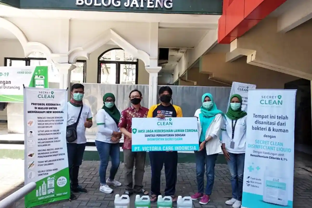 Sejak Juli, PT Victoria Care Indonesia Gencar Penyemprotan Disinfektan di Masjid & Fasilitas Publik