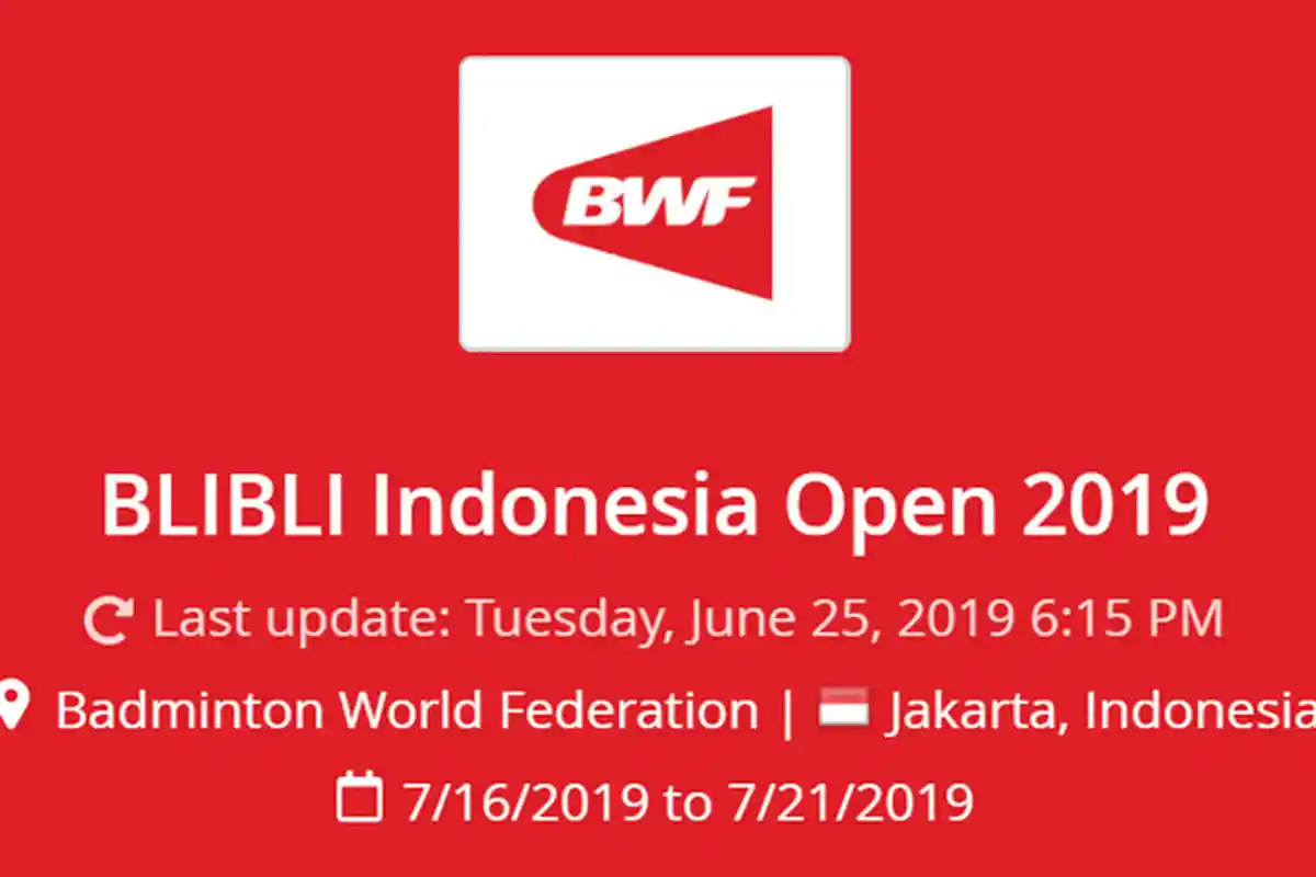 Hasil Drawing Badminton Indonesia Open 2019, Marcus/Kevin Dkk Hadapi Para Pebulutangkis Ternama