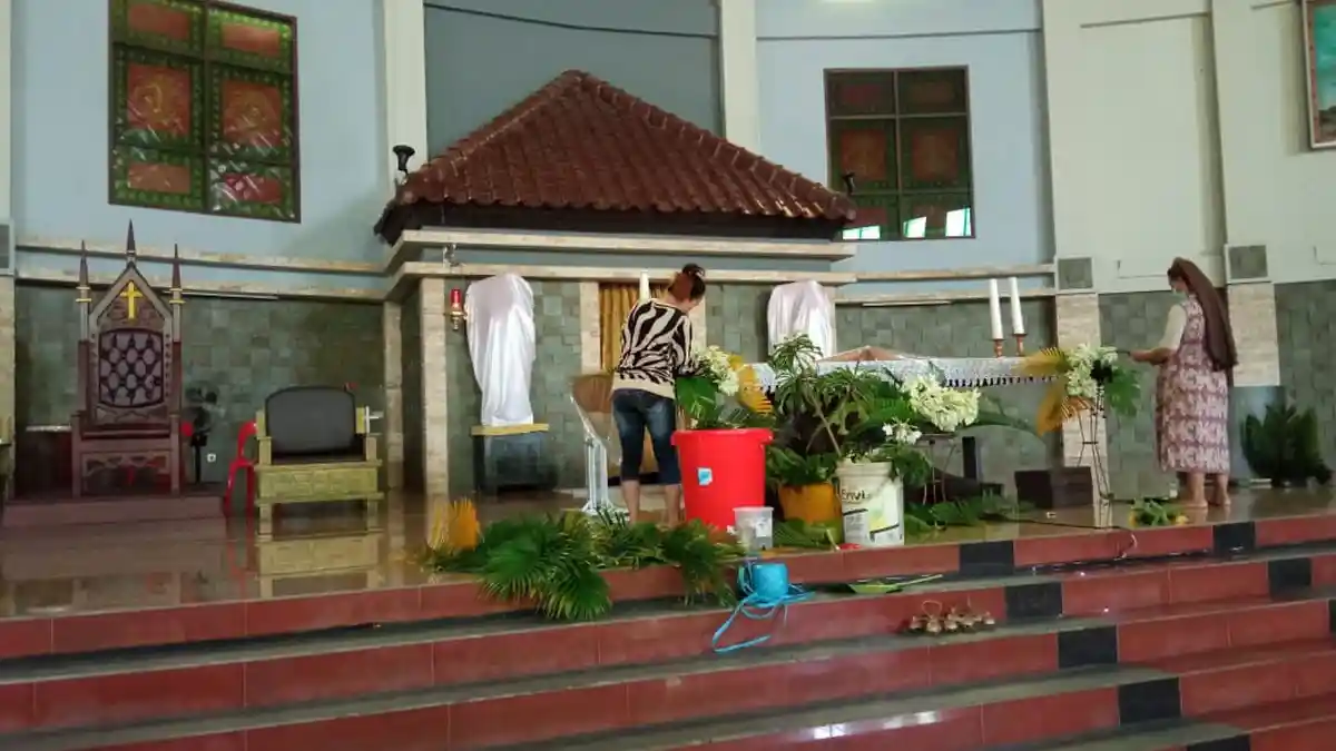 Jelang Hari Paskah, Gereja Katedral Santa Maria Assumpta Tanjung Selor Batasi Jemaat