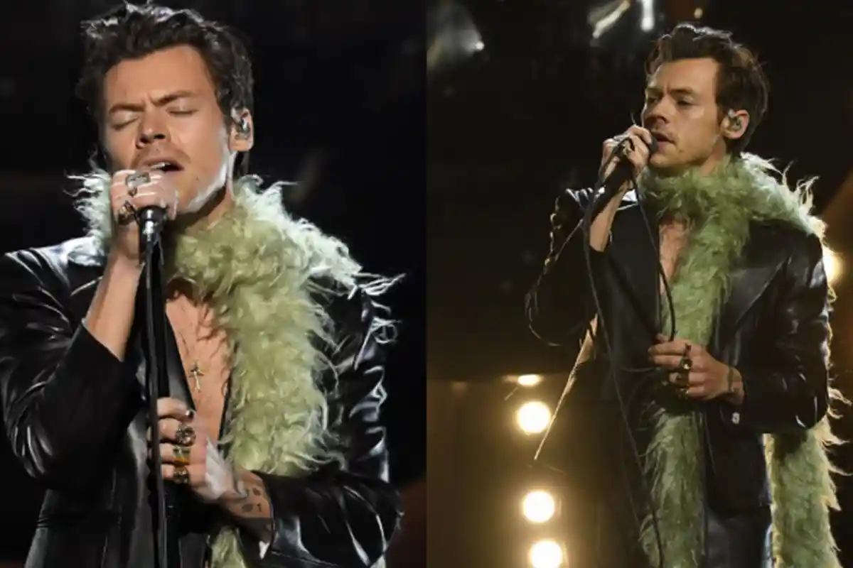 Penampilan Harry Styles saat Buka Grammy Awards 2021 Curi Perhatian, Pakai Jaket Kulit & Syal Bulu
