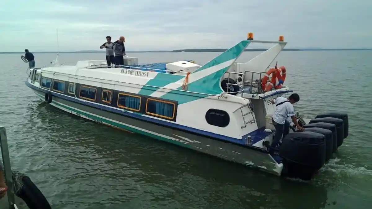 Arus Penumpang Speedboat Reguler Rute Nunukan-Tarakan Kalimantan Utara Terpantau Sepi Pagi Ini