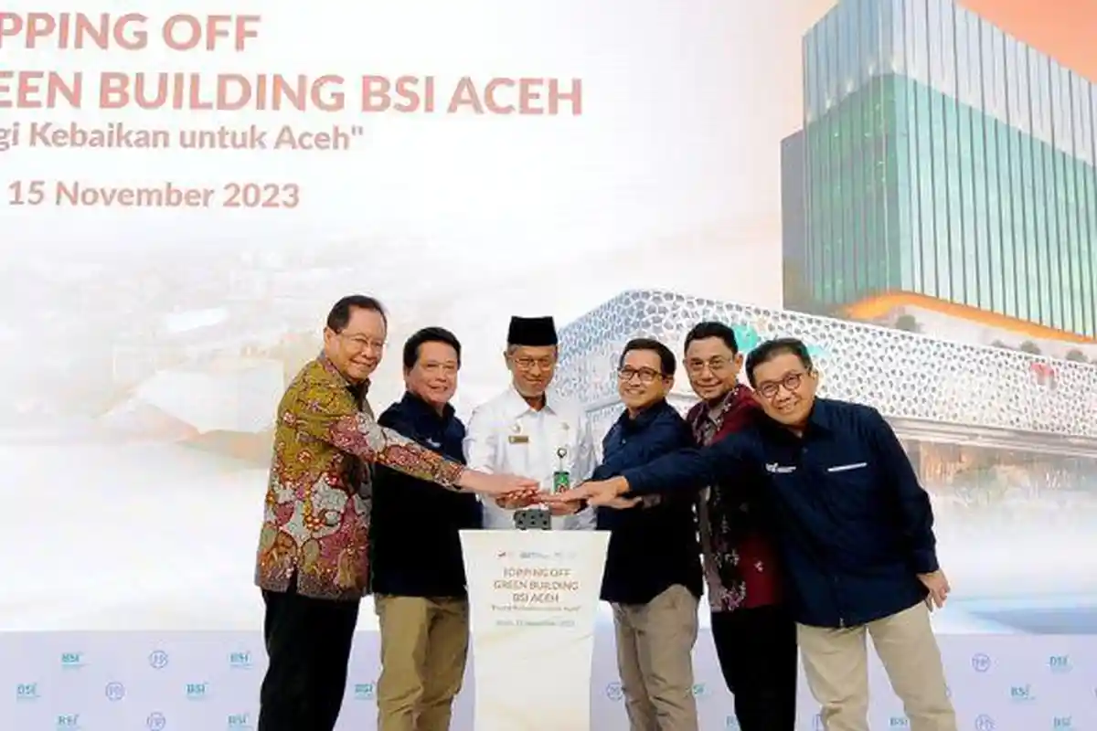 Rampung, Topping Off Green Building BSI di Aceh Akan Diresmikan Awal Tahun 2024