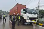 Satlantas Polres Sukabumi Tindak 13 Truk Sumbu Tiga: Nekat Beroperasi Saat Arus Balik Lebaran