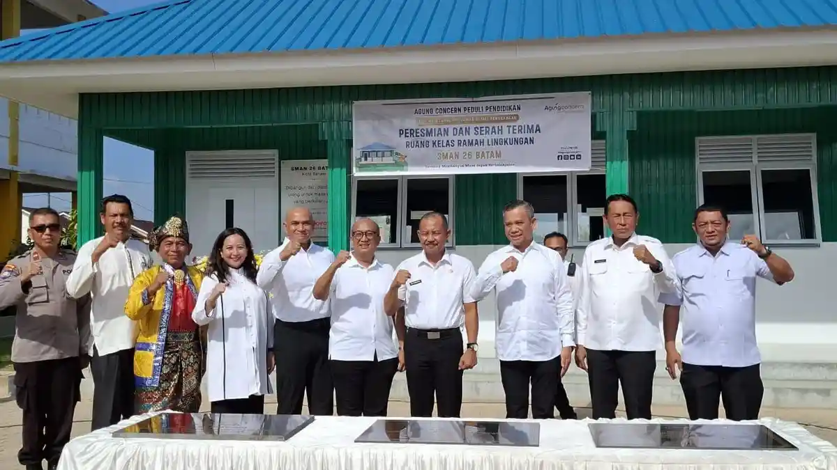 Agung Concern Resmikan Ruang Kelas Ramah Lingkungan di SMAN 26 Batam