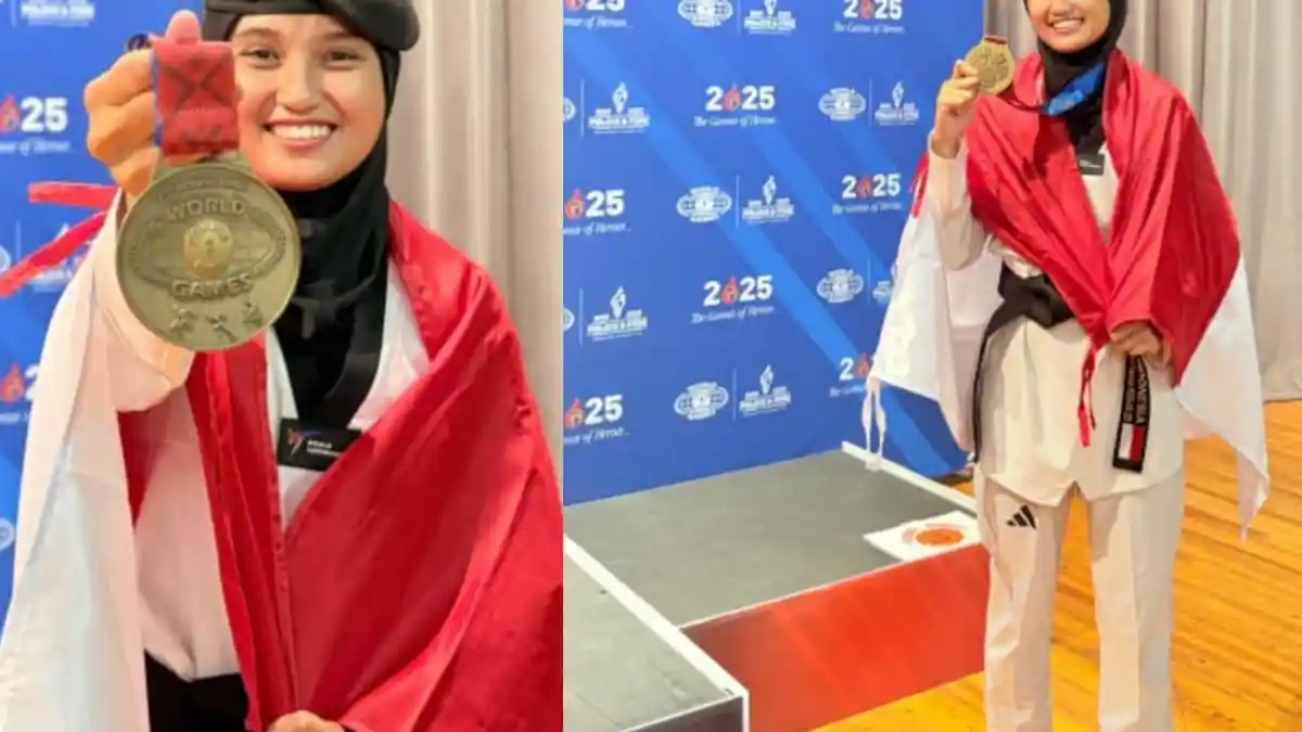Sosok Polwan Polda Maluku Utara Bripda Ikja, Juara 3 Taekwondo di Amerika Serikat