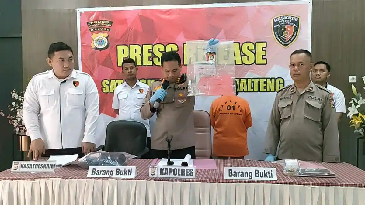 Curi Emas 300 Gram, PNS di Maluku Tengah Diringkus Polisi