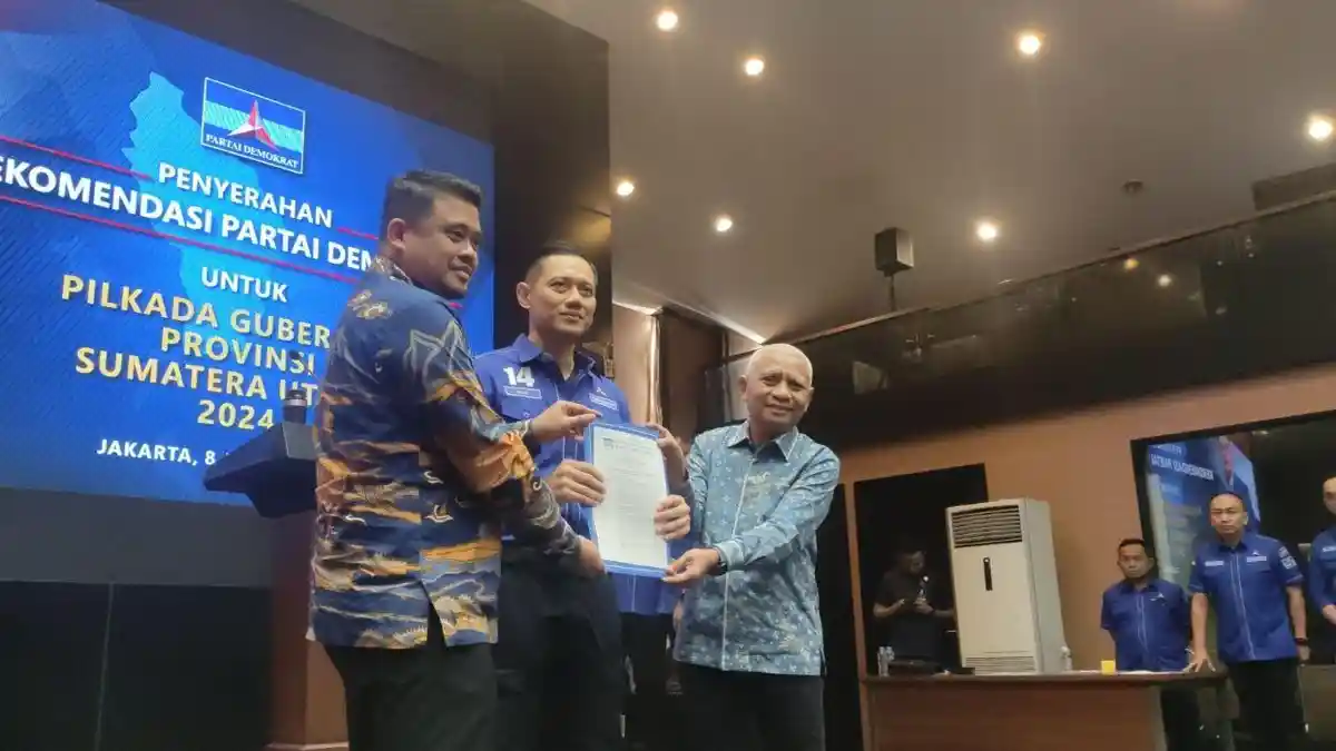Demokrat Resmi Usung Bobby Nasution-Surya sebagai Cagub-Cawagub Sumut
