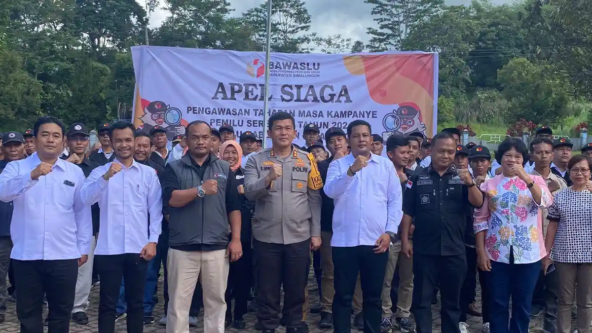Untuk Jaga Kamtibmas Menjelang Pemilu 2024, Kapolres Simalungun Gelar Patroli Skala Besar
