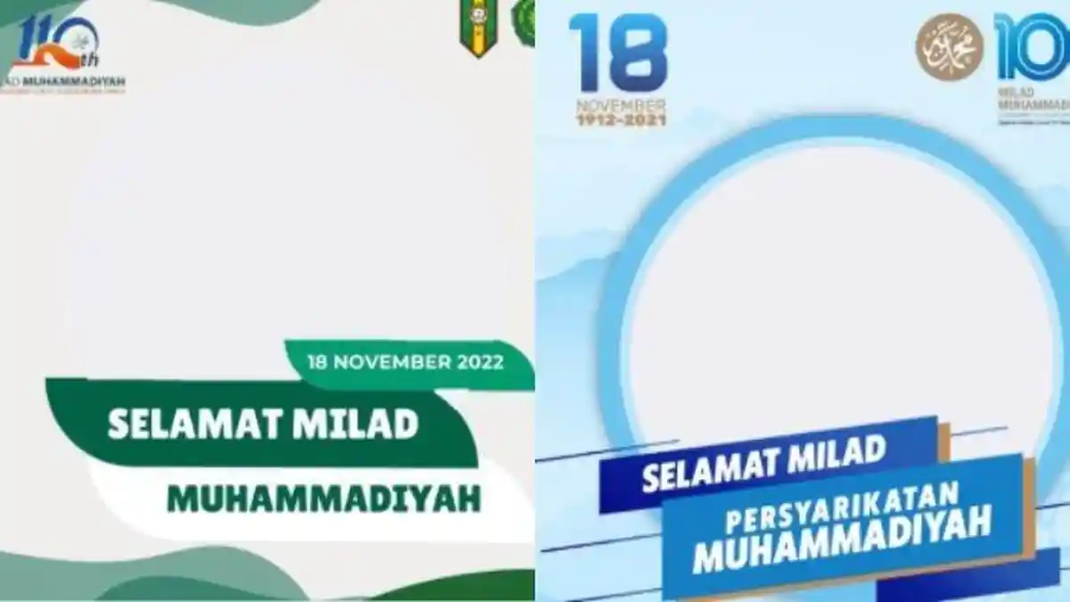 Kumpulan Link Twibbon Milad Muhammadiyah 18 November 2022, Kirimkan ...