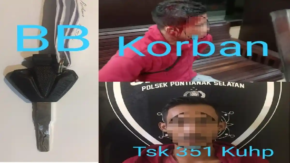 Terbakar Cemburu Lihat Pujaan Hati Bersama Pria Lain Dalam Kos, Pacar Aniaya Pakai Kunci Motor