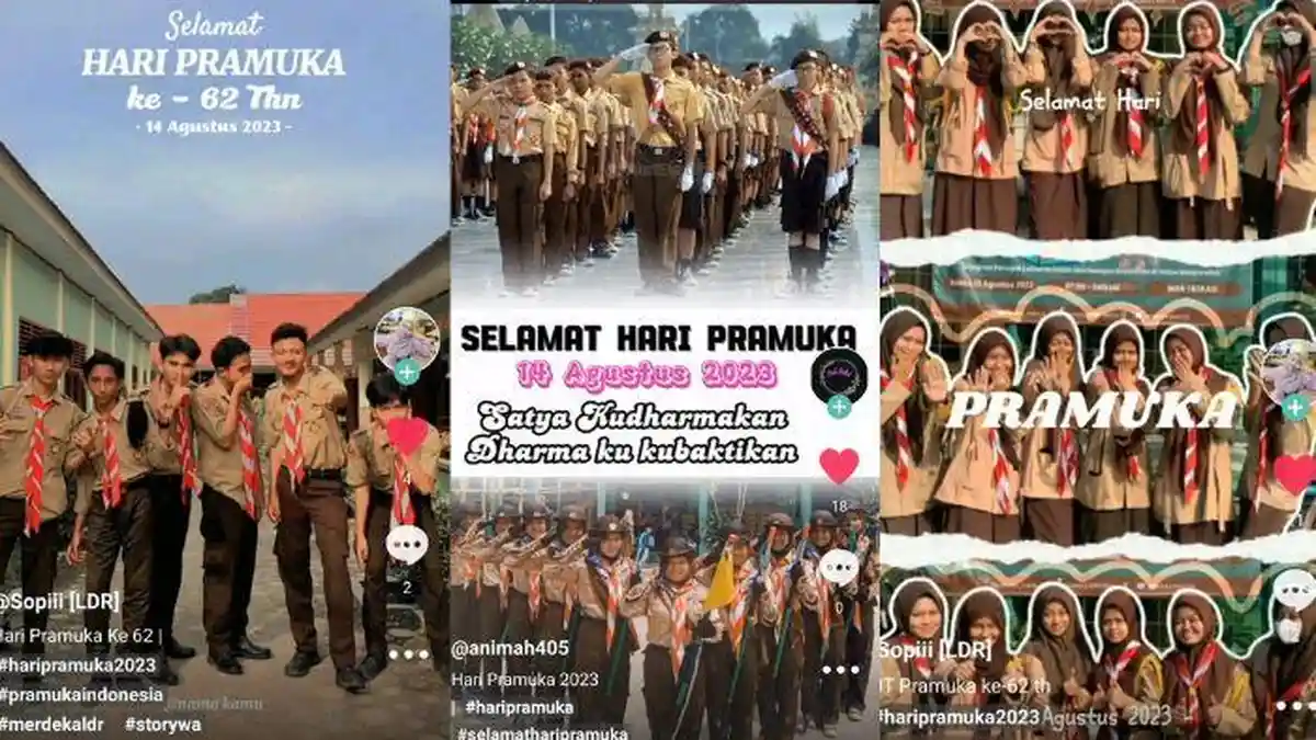 35 Template CapCut Hari Pramuka 2023, Pakai Twibbon Video Mudah tanpa Watermark Lengkap Caranya