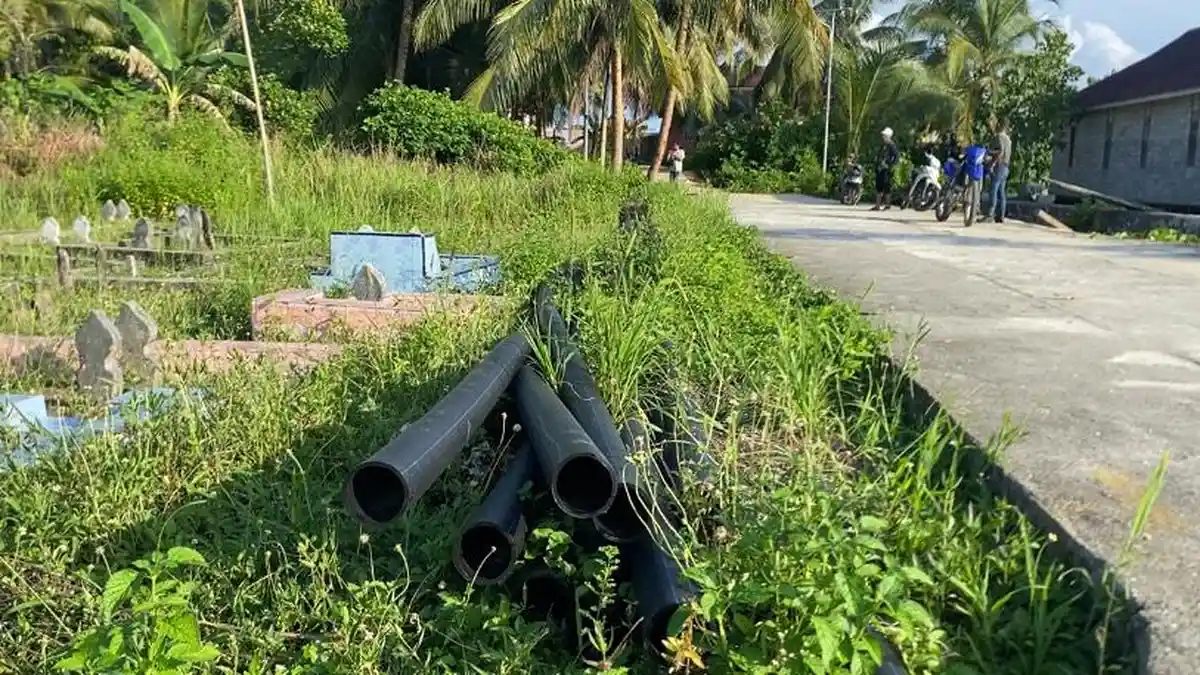 Sumur Bor Rp700 Juta di Kaleroang Morowali Mangkrak, Material Terbengkalai