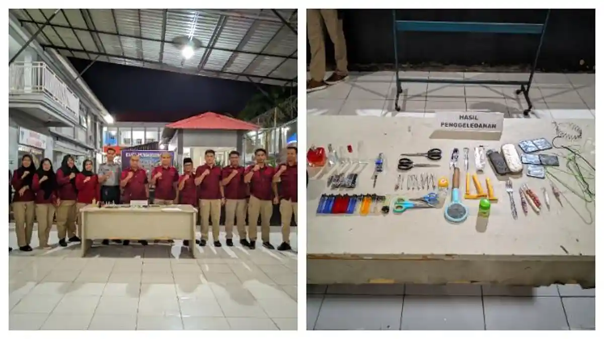 Rutan Makassar Razia Dadakan, Sita Korek, Cermin, Pingset, Gunting