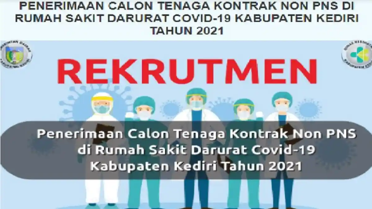 Pasien Covid-19 di Kediri Terus Bertambah, Pemkab Buka Lowongan Tenaga Kesehatan