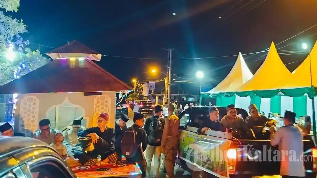 Pawai Takbir Keliling Meriah di Tana Tidung, Bupati Ibrahim Ali Lepas 1.000 Peserta