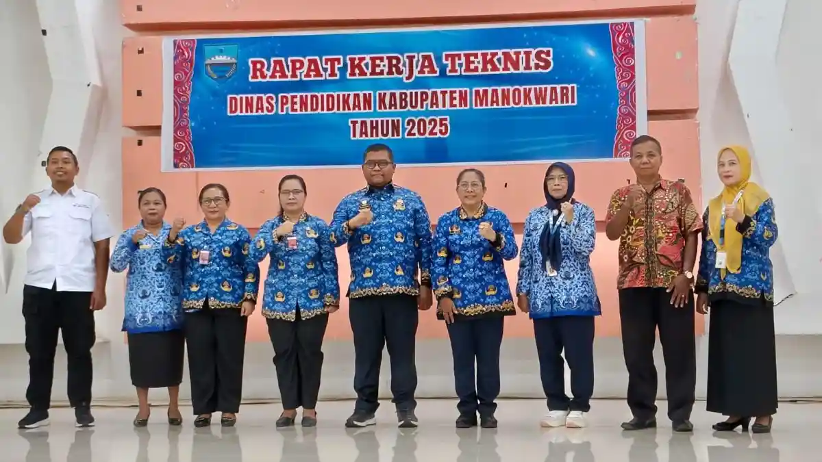 Wabup Mugiyono Buka Rakernis Pendidikan 2025 Kabupaten Manokwari