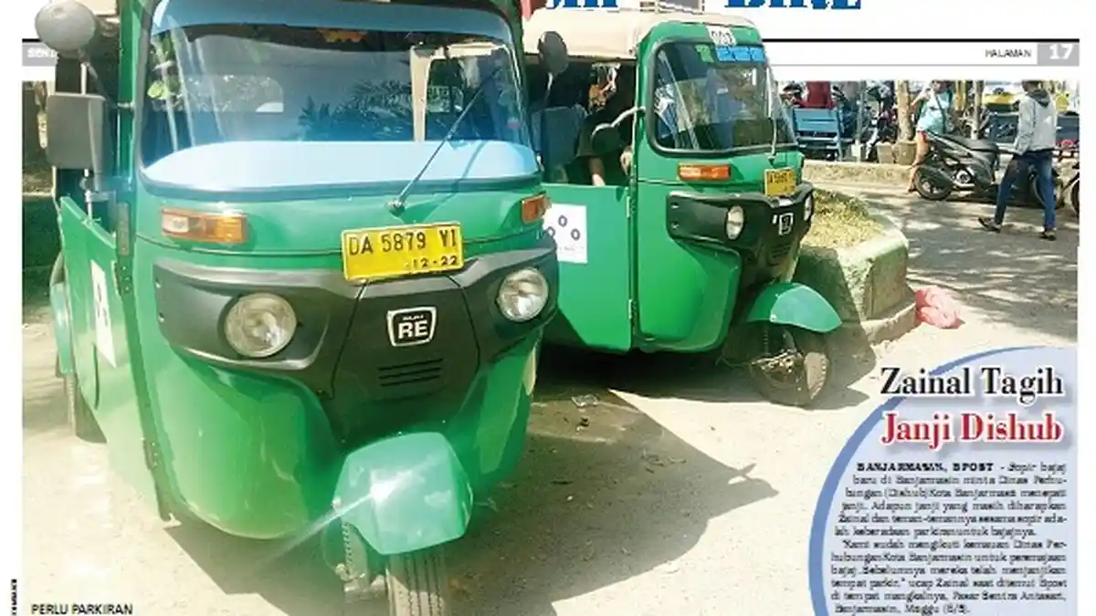 Zainal Terpaksa Pindah-pindah Parkir Bajaj, Kadang Harus Kabur Bila Ada Razia