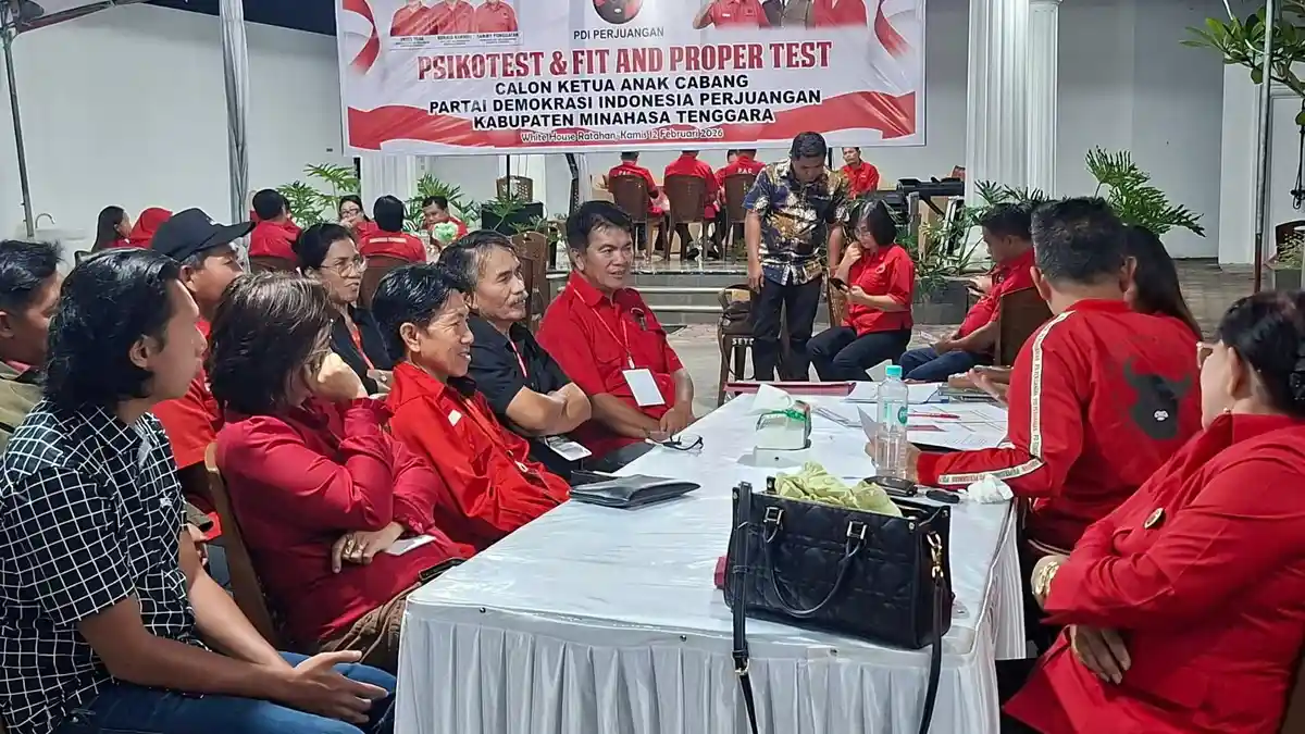 PDIP Mitra Mulai Buka Pendaftaran Ketua PAC, 57 Calon Ikut Fit and Proper Test
