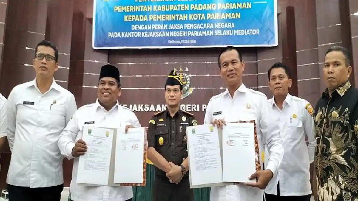 Pemko Pariaman Terima 6 Aset dari Pemkab Padang Pariaman, Genius Umar: Tingkatkan Pelayanan Publik