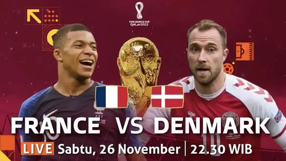 Jadwal Bola Hari Ini: Piala Dunia 2022 Tunisia Vs Australia, Prancis Vs Denmark Live SCTV Moji Vidio