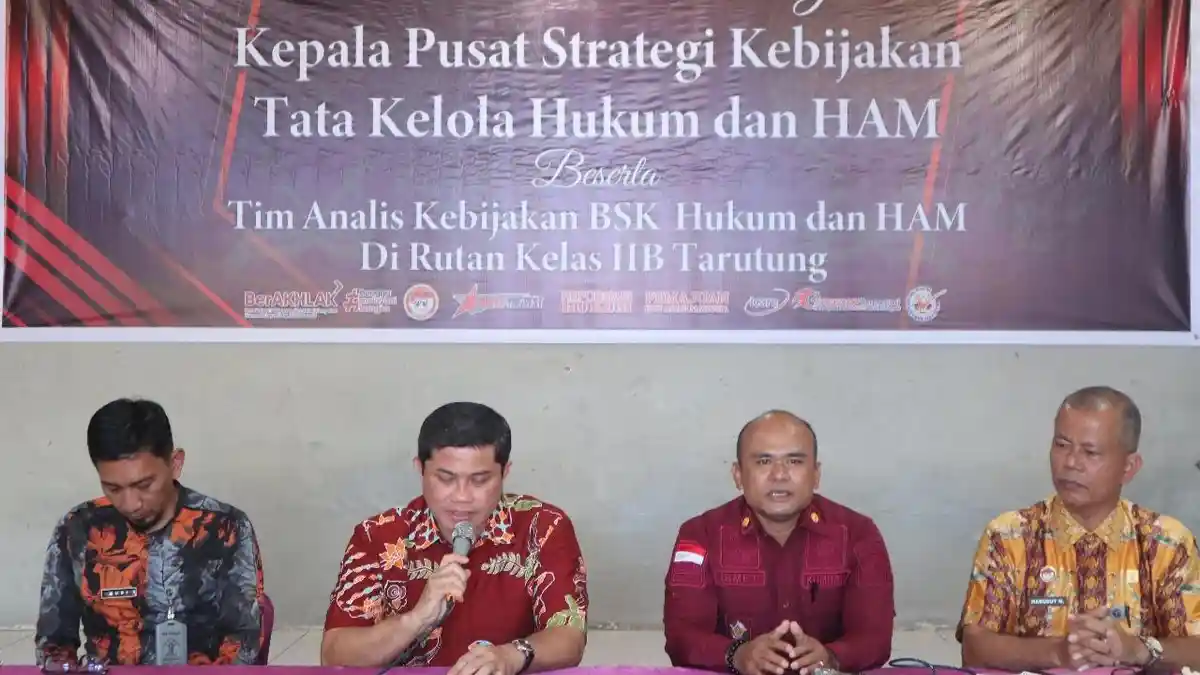 Kepala Pusat Strategi Kebijakan Tata Kelola Hukum dan HAM Kunker ke Rutan Tarutung