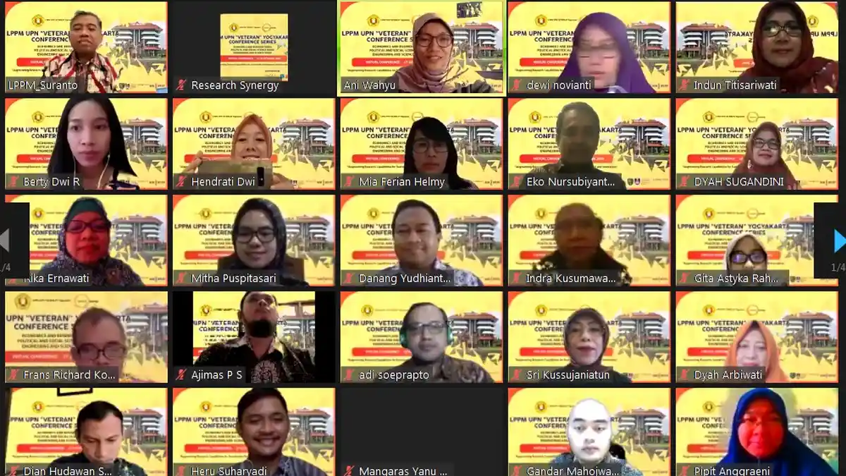 LPPM UPN Veteran Yogyakarta Gelar Konferensi Internasional Virtual