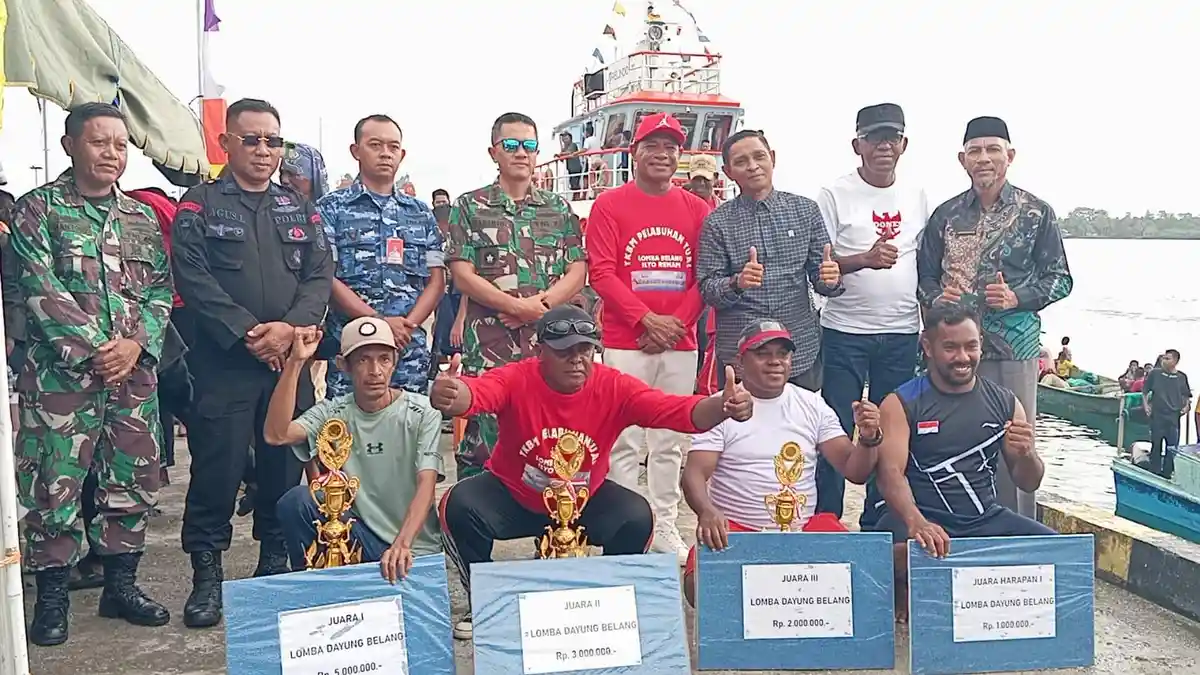 Lomba Vehe Belan di Tual Berakhir, Kargo 03 Keluar Sebagai Pemenang 