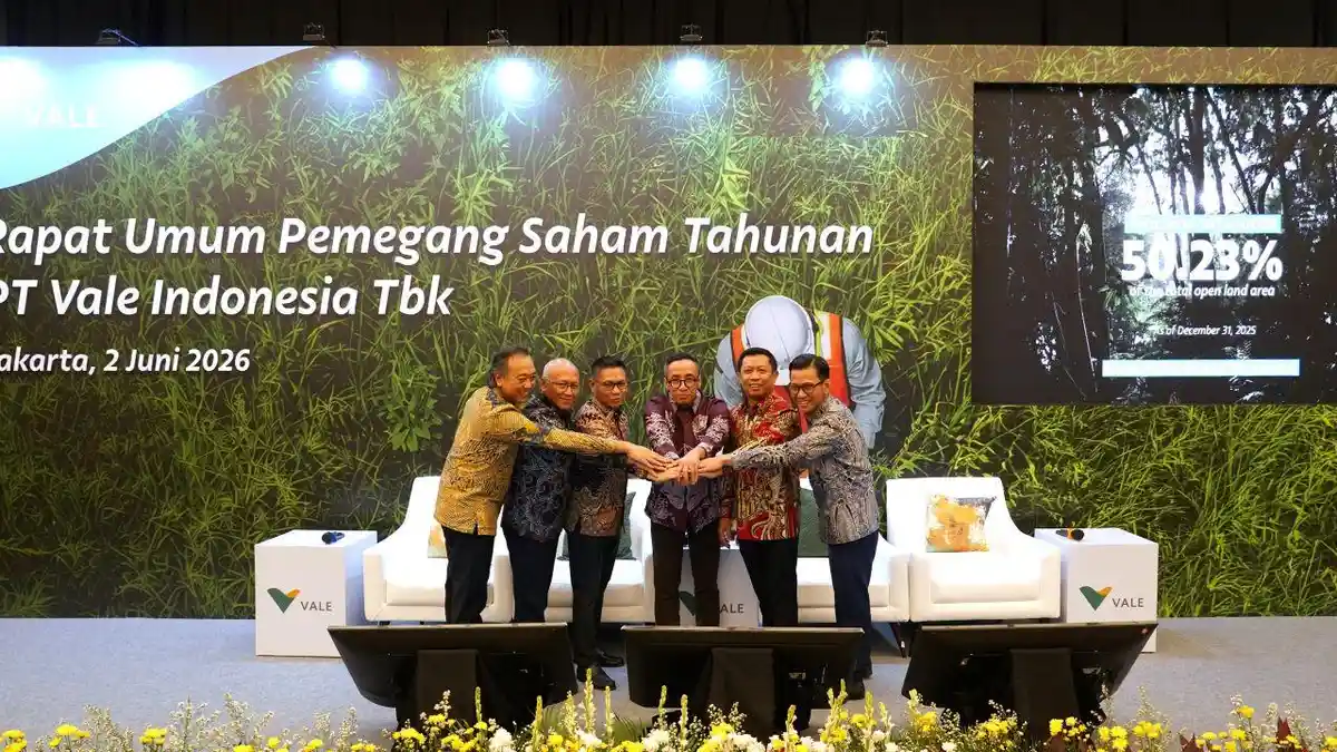 PT Vale Tebar Dividen Rp749 Miliar, Laba Bersih 2025 Naik 32 Persen