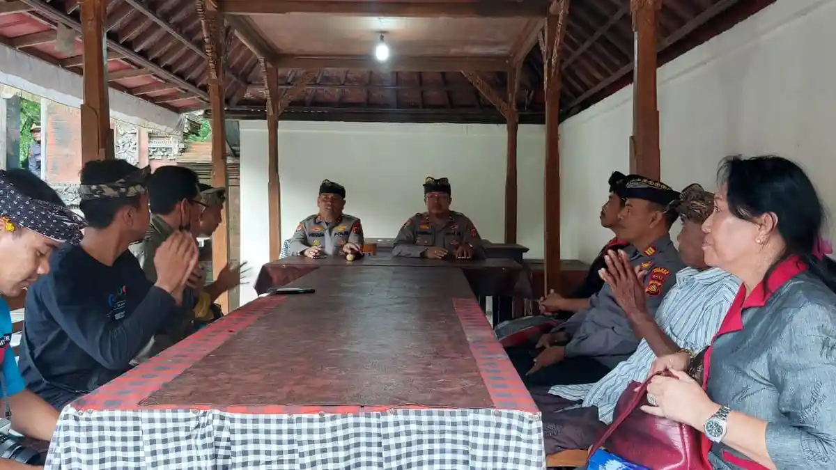 Jumat Curhat di Tampaksiring, Polisi Diminta Selidiki Penyebar Hoax Tirta Empul Tutup
