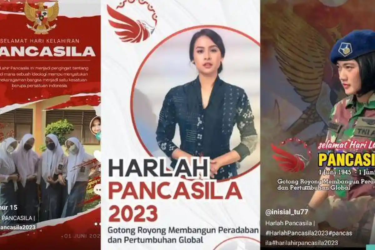 25 Template CapCut Hari Lahir Pancasila 2023, Langsung Pakai Twibbon Video tanpa Edit Manual