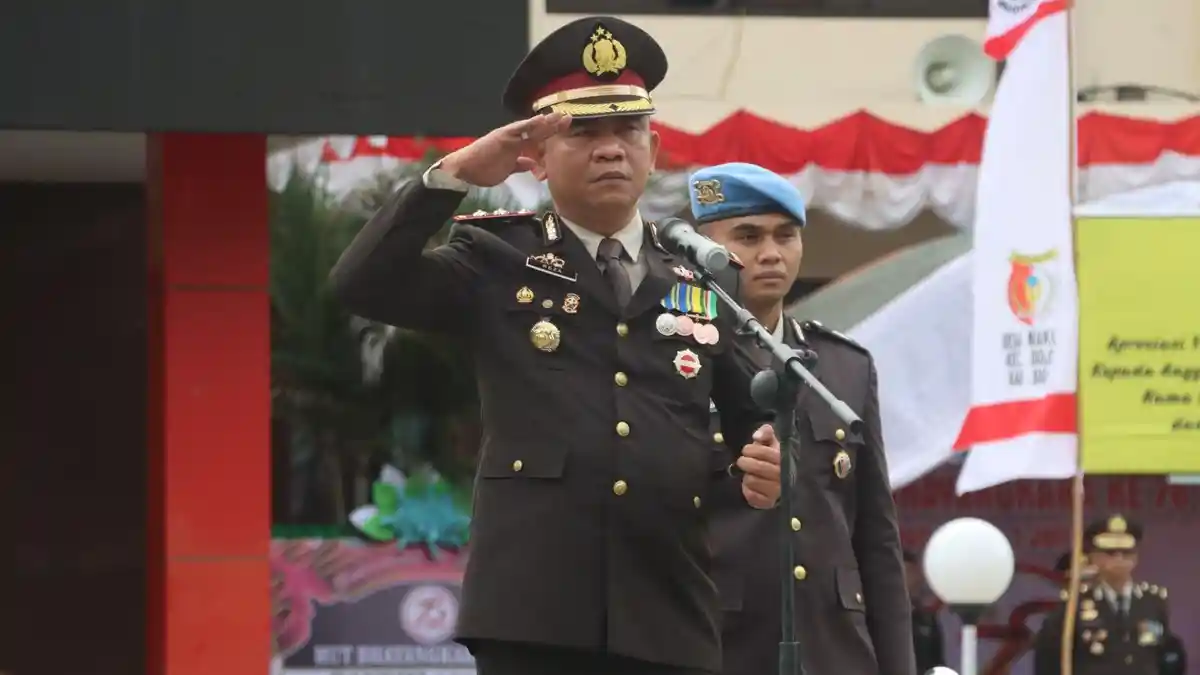 Kapolres Pimpin Upacara Hari Bhayangkara Ke-78 di Kabupaten Sigi, Forkompinda Turut Hadir