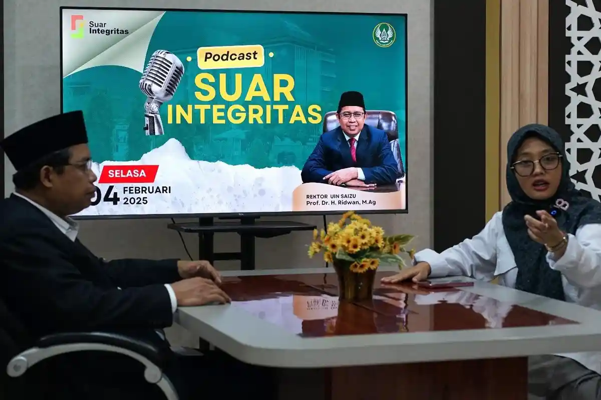 UIN Saizu Jadi Pilot Project Zona Integritas, Itjen Kemenag Podcast Suar Integritas Bersama Rektor