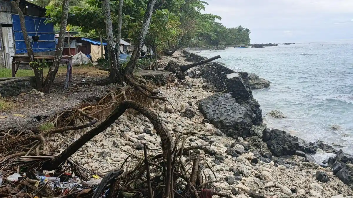 Talud Rusak Dihantam Gelombang, Warga Pasirido Minta Perhatian Pemda Manokwari