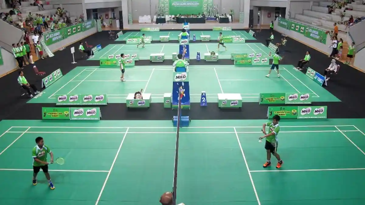 Pebulutangkis Pemula Dominasi Pertandingan di MILO School Competition Palembang