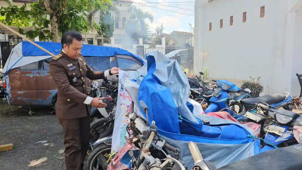 Kejari Balangan Bakal Lelang Kendaraan Bermotor Hasil Tilang, Sebagian Ada Tinggal Rangka 